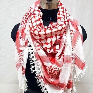 Shemagh Scarf: Houndstooth Arab Hatta Muslim Turban Palestenian  Kafiya Keffiyeh